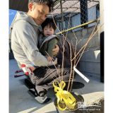 ユキヤナギと記念撮影②