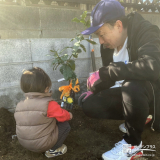 記念樹レモンの植樹の様子④