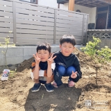 ブルーベリーと記念撮影②