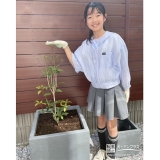 キンモクセイと記念撮影
