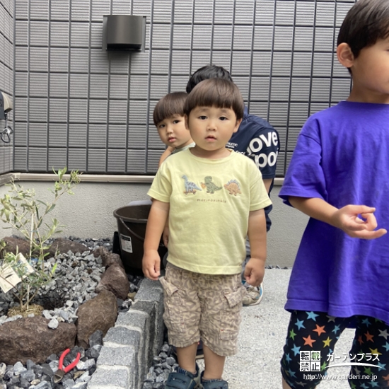 オリーブと記念撮影