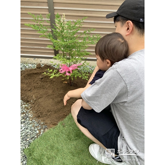 ナンテンと記念撮影