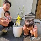 オリーブと記念撮影
