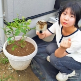 ブルーベリーと記念撮影①