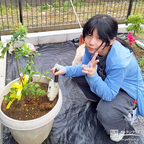 ブルーベリーと記念撮影②