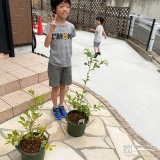 ブルーベリーと記念撮影②