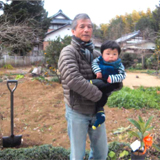 茨城県つくば市ビワの植樹風景