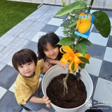 レモンと記念撮影