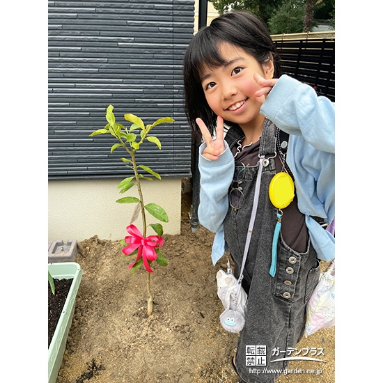 レモンと記念撮影