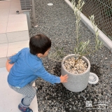 オリーブと記念撮影