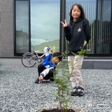 シマトネリコと記念撮影