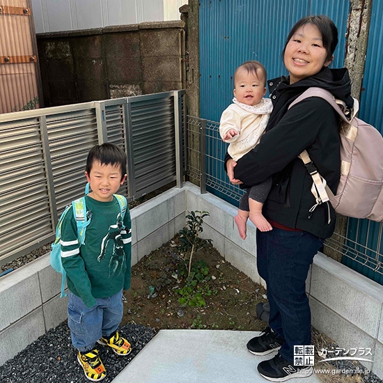 キンモクセイと記念撮影