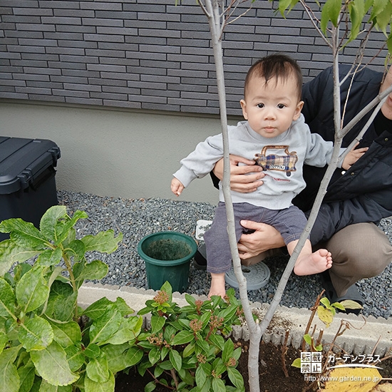 温州ミカンと記念撮影