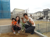 兵庫県神戸市垂水区レモンの植樹風景