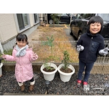 ミモザ・キンモクセイと記念撮影①