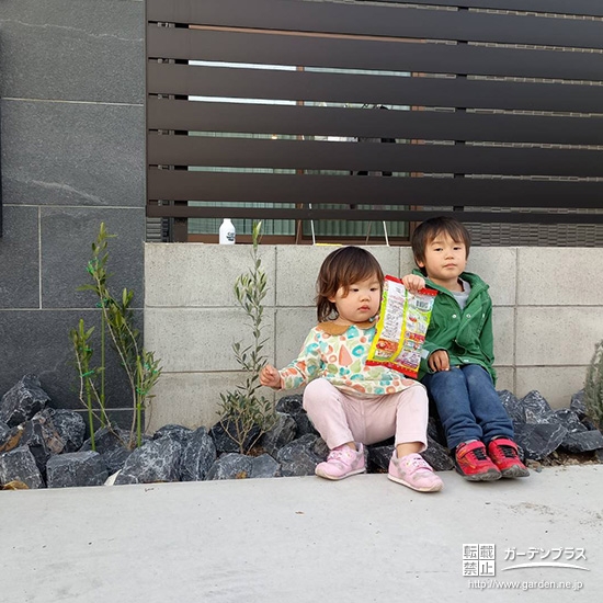 オリーブと記念撮影