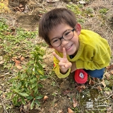 ジンチョウゲと記念撮影