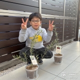 オリーブと記念撮影