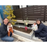 ミモザ・オリーブと記念撮影