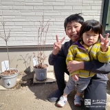 ハナミズキ・ブルーベリーと記念撮影①