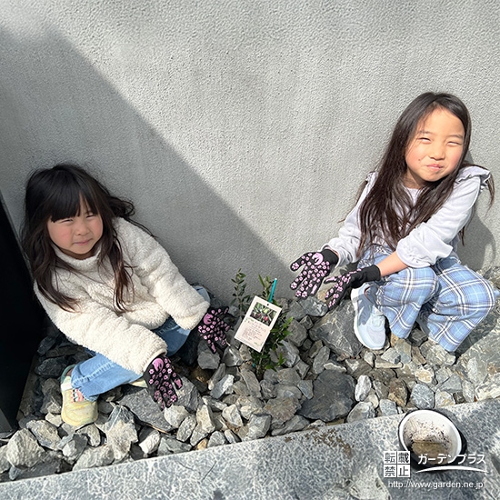 オリーブと記念撮影