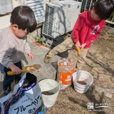 記念樹植樹の様子