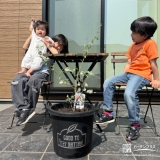 ブルーベリーと記念撮影