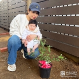ブッドレアと記念撮影