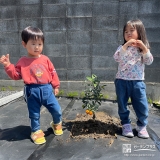 キンカンと記念撮影