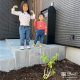 バイカウツギと記念撮影