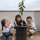 レモンと記念撮影
