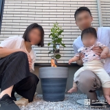 温州ミカンと記念撮影