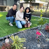 温州ミカンと記念撮影