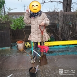 ブルーベリーと記念撮影①