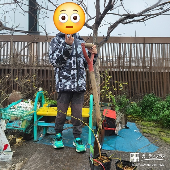 ブルーベリーと記念撮影③