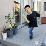 温州ミカンと記念撮影