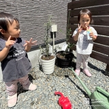 オリーブと記念撮影