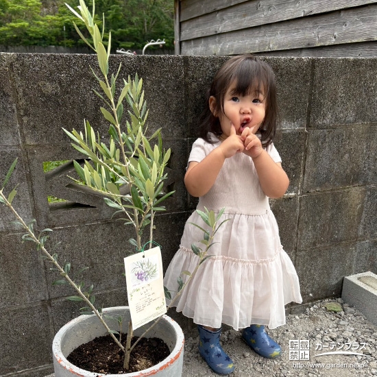 オリーブと記念撮影