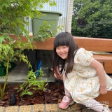 ジンチョウゲと記念撮影