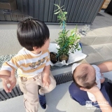 オリーブと記念撮影①