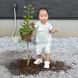 レモンと記念撮影