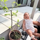 レモンと記念撮影