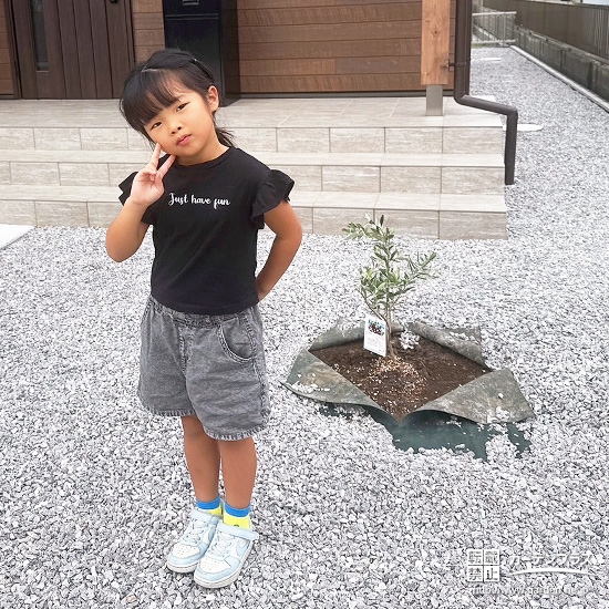 オリーブと記念撮影
