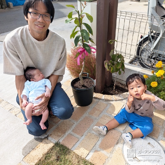 ハナミズキ・レモンと記念撮影