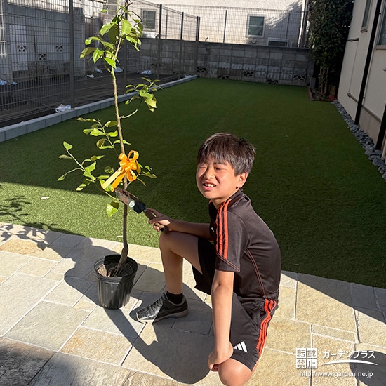 レモンと記念撮影②