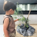 オリーブと記念撮影