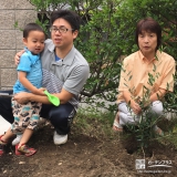 茨城県桜川市オリーブの植樹風景