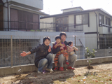 京都府枚方市キンカンとアルプス乙女の植樹風景