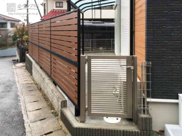 傾斜地 目隠しフェンスの外構施工例一覧 外構工事のガーデンプラス 傾斜地 目隠しフェンスの外構施工例一覧 外構工事のガーデンプラス