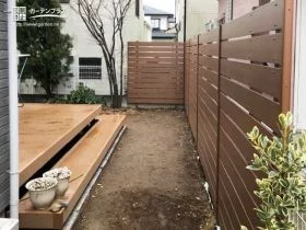 自然の温もり感じるお庭[施工後]
